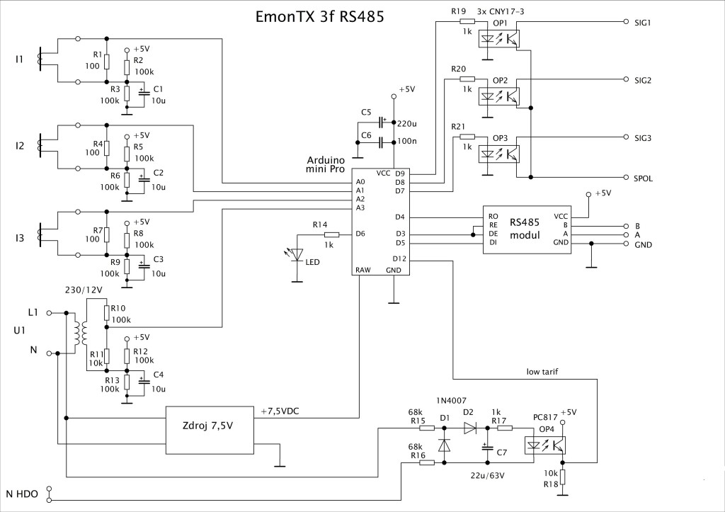 EmonTX-3f schema